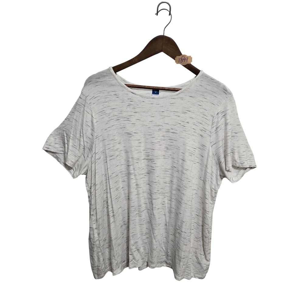 Old‎ Navy Luxe Womens XL Gray Space Dye Short Sleeve Scoop Neck T-Shirt Tee